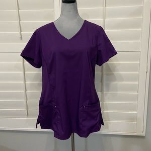 COPY - Healing Hands Purple Label Yoga XL eggplant scrub top
